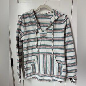 Roxy Waves and Raves Hooded Pullover Sweatshirt size M